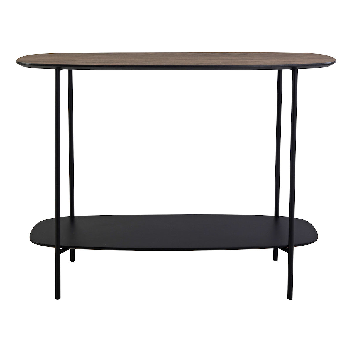 Dar Etoile Console Table Mocha Veneer and Matt Black