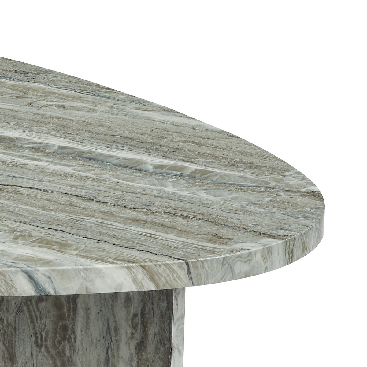 Dar Isidro Side Table Brown Stone Effect