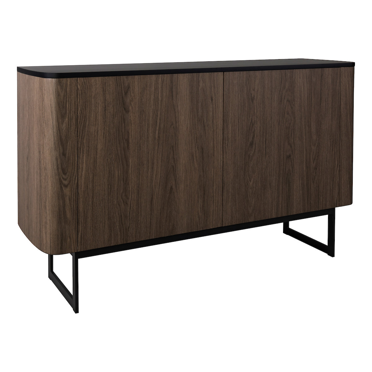Dar Myron Cabinet Mocha Veneer and Matt Black