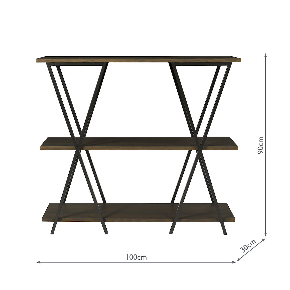 Dar Odart Shelves Mocha Effect and Matt Black