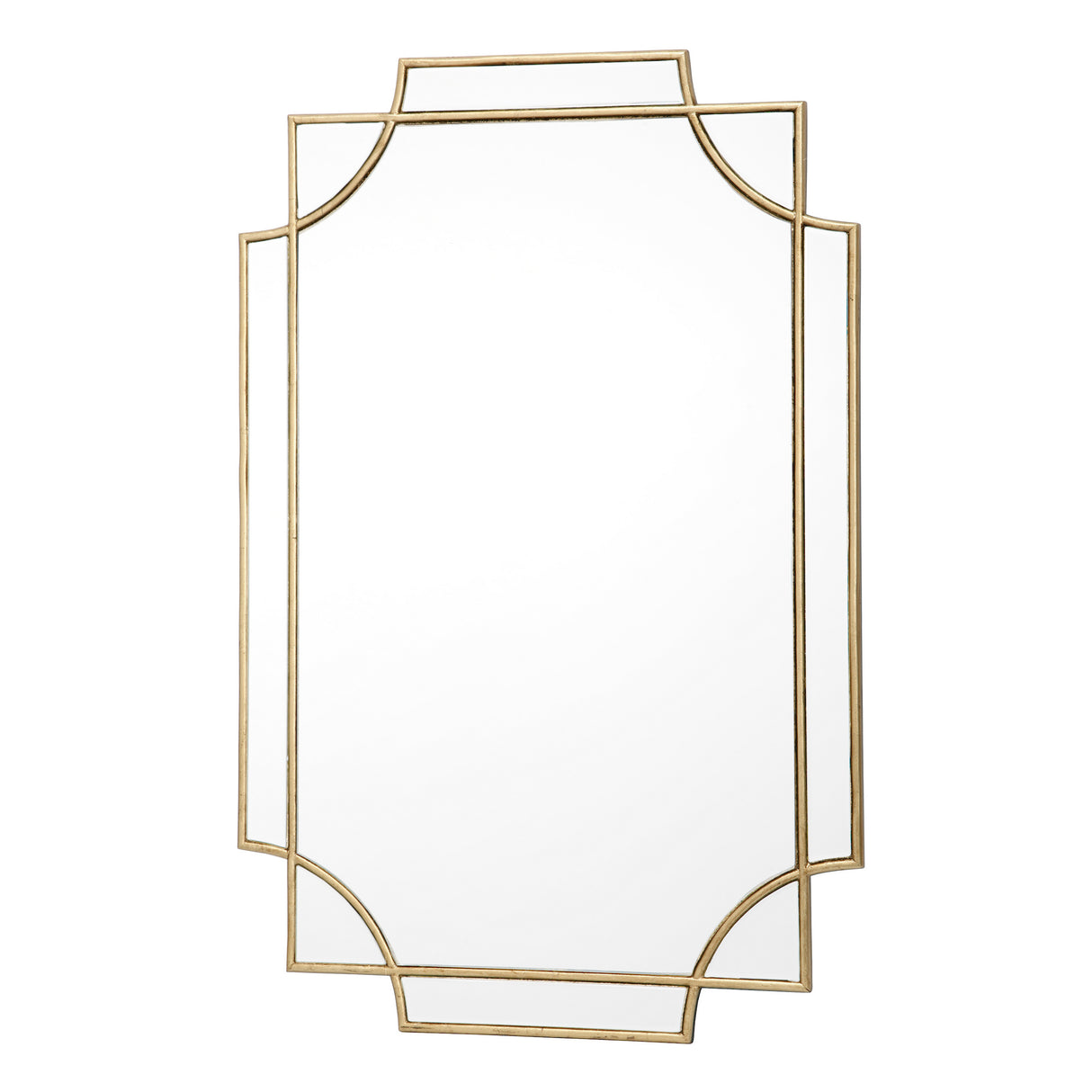 Dar Guapo Regency Style Rectangle Mirror with Gold Details