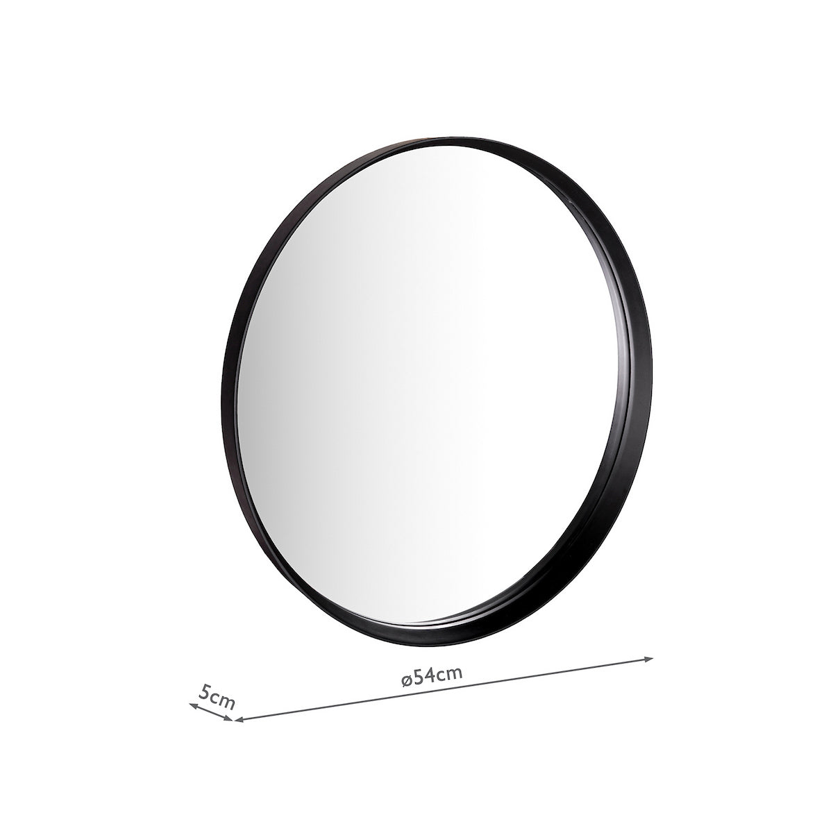 Dar Orana Mirror Matt Black 54cm