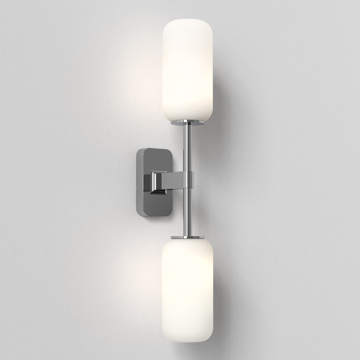 Astro Tacoma Twin Polished Chrome Bathroom Wall Light