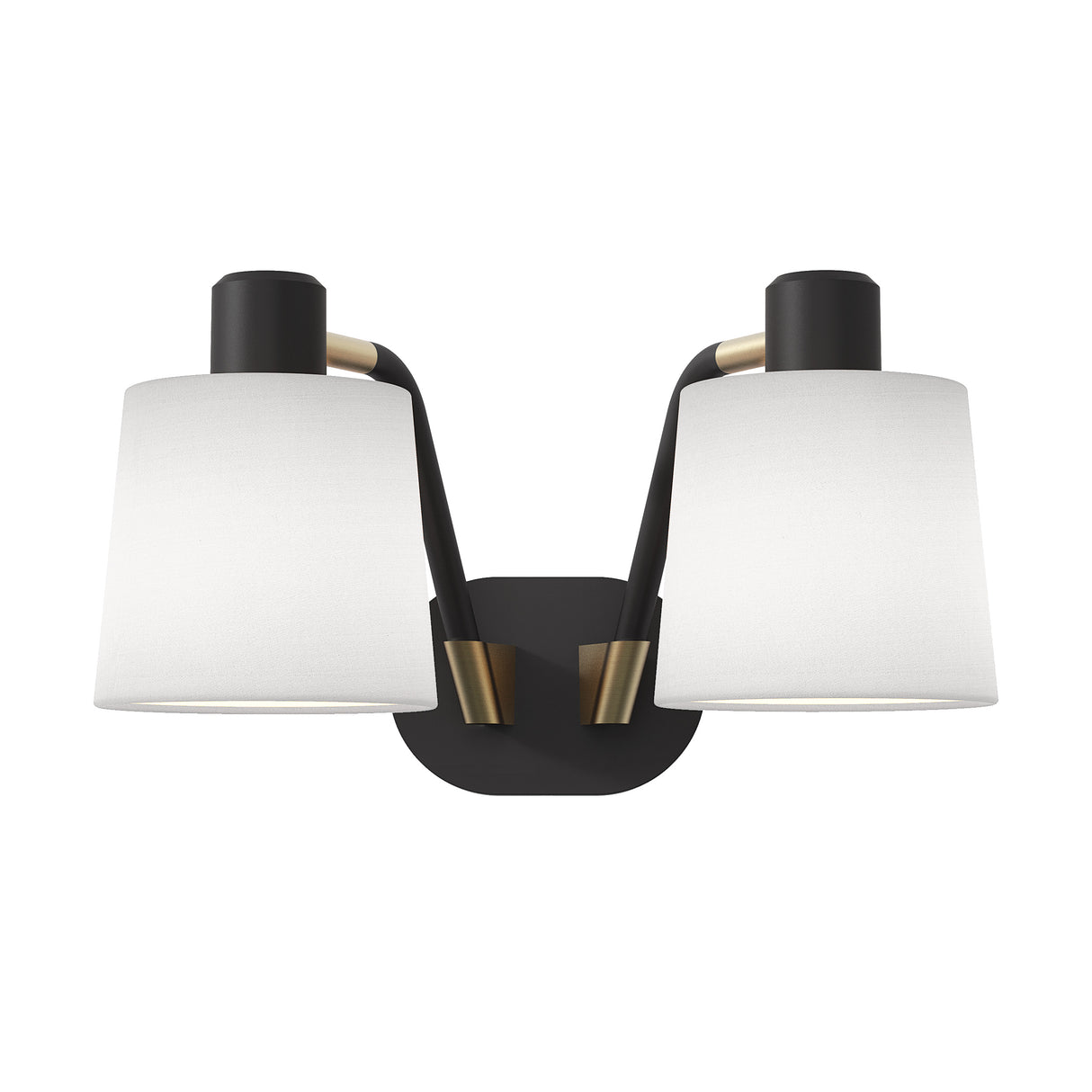 Astro Edward Twin Base Matt Black Interior Wall Light