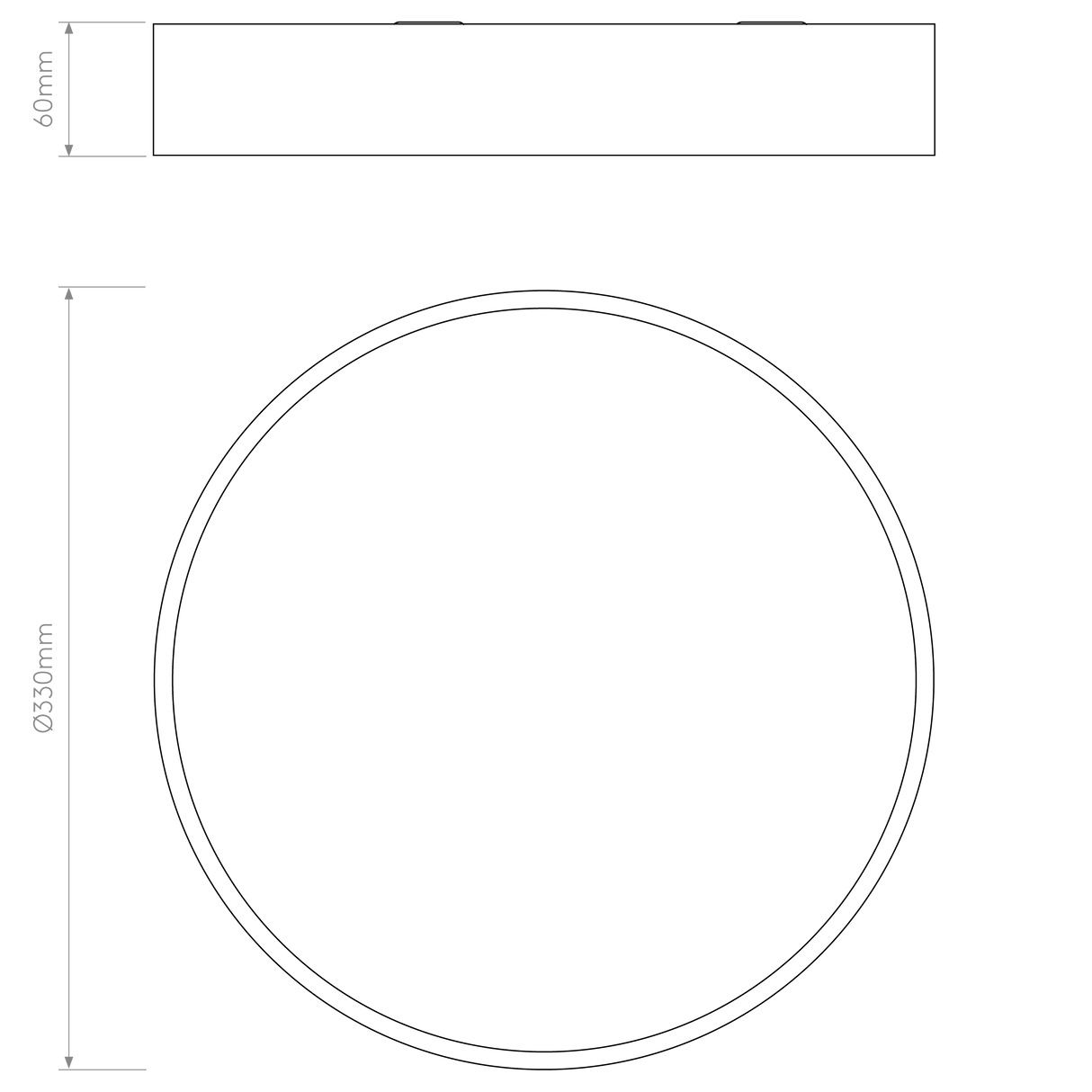 Astro Mallon LED Polished Chrome Bathroom Ceiling Light