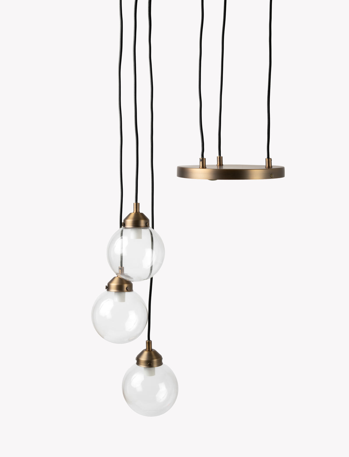 Garden Trading Everleigh Cluster Ceiling Light Antique Brass Finish
