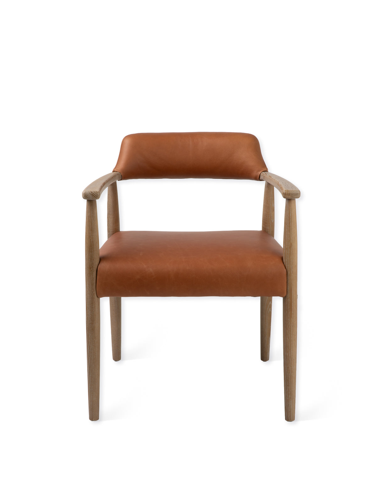 Garden Trading Rowden Leather Dining Chair Ash Wood