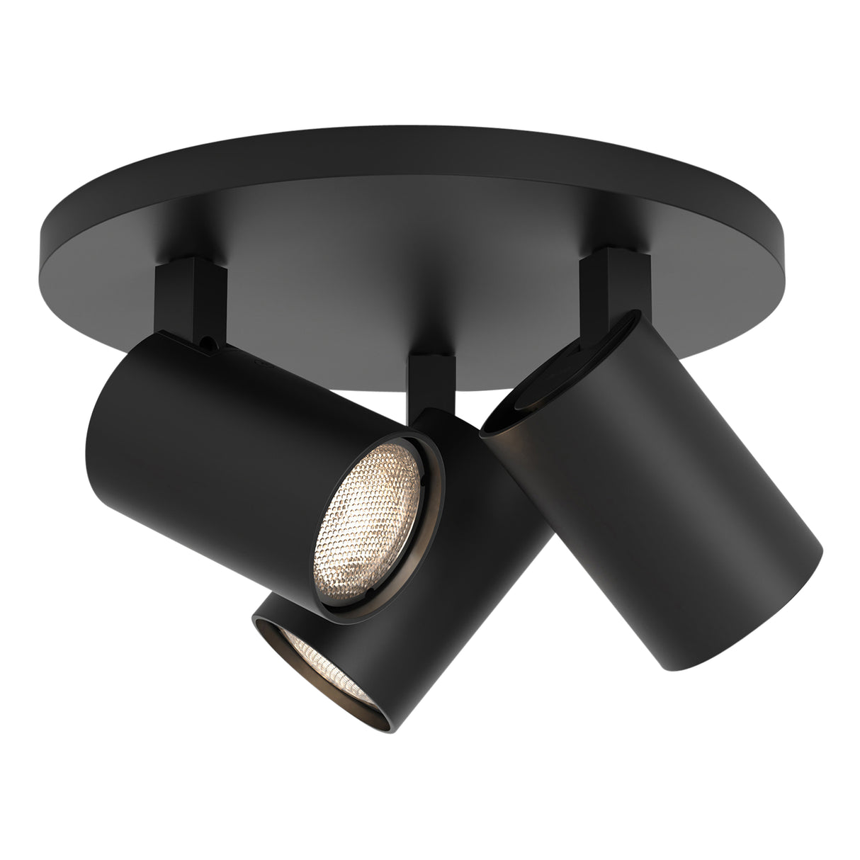 Astro Ascoli Triple Round Matt Black Interior Spotlight