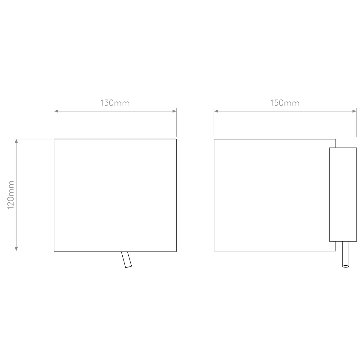 Astro Luga White Glass Interior Wall Light