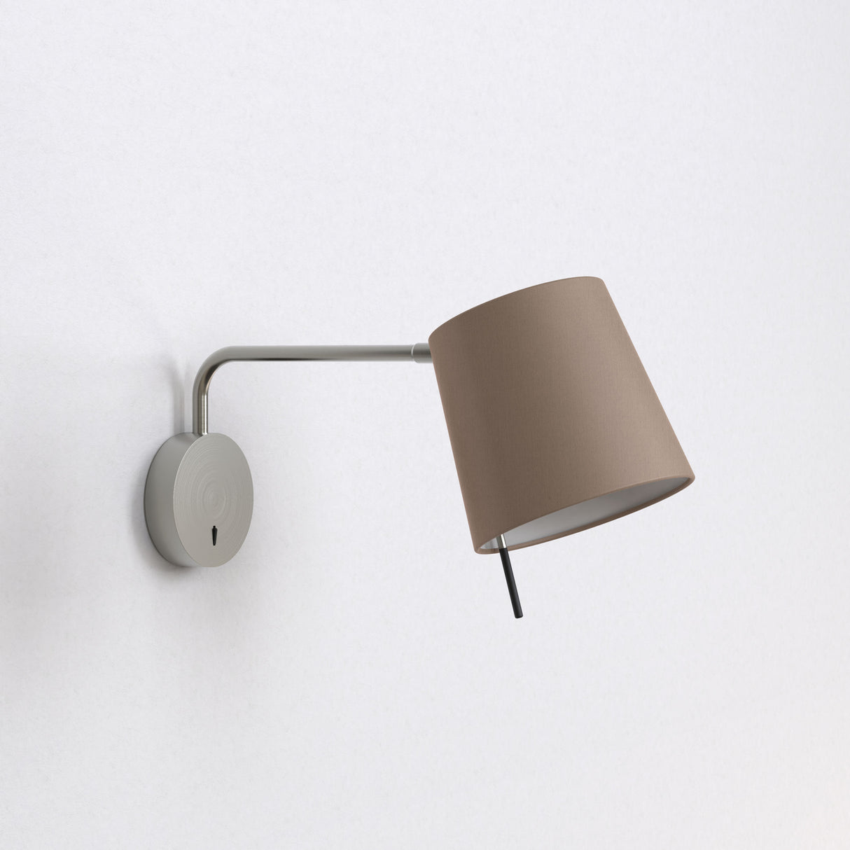 Astro Mitsu Swing Arm Base Matt Nickel Interior Wall Light