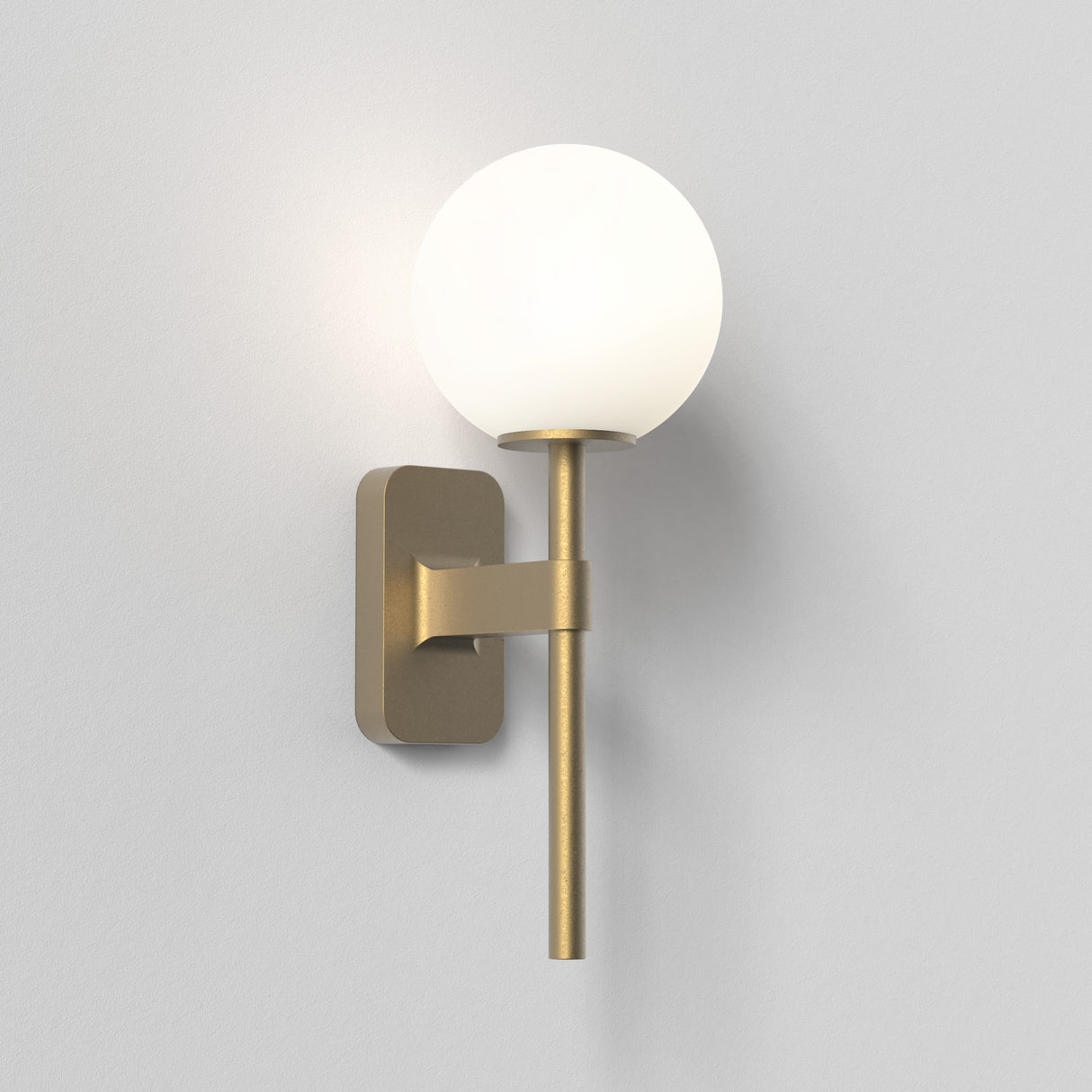 Astro Tacoma Single Antique Brass Bathroom Wall Light