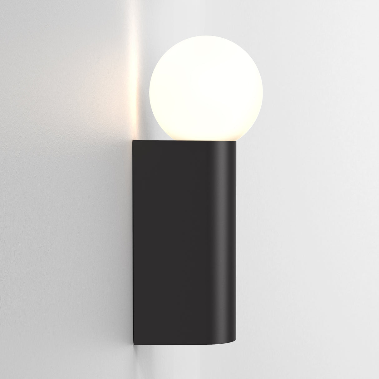 Astro Ortona Single Matt Black Bathroom Wall Light
