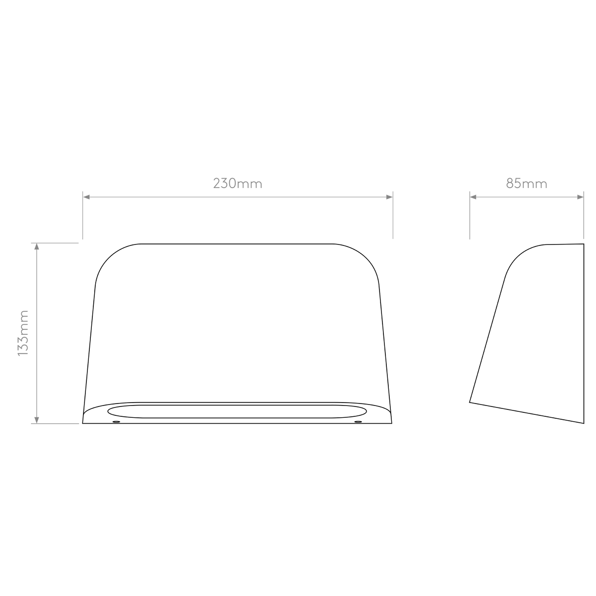 Astro Mast Twin Textured Black Outdoor Wall Light