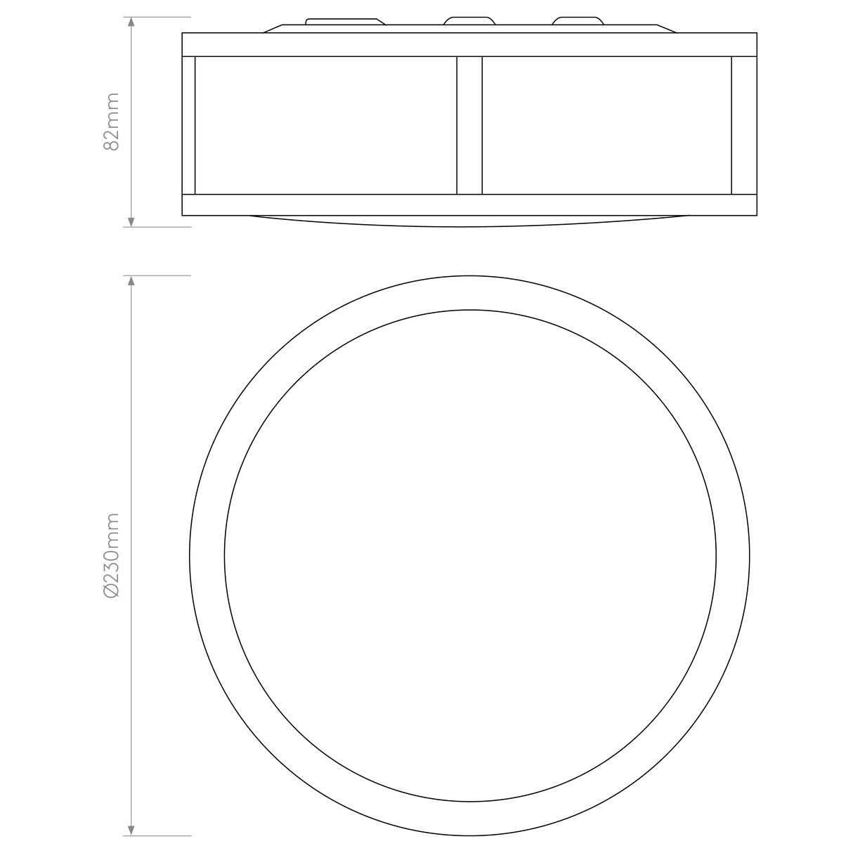 Astro Mashiko Round 300 Bronze Bathroom Ceiling Light