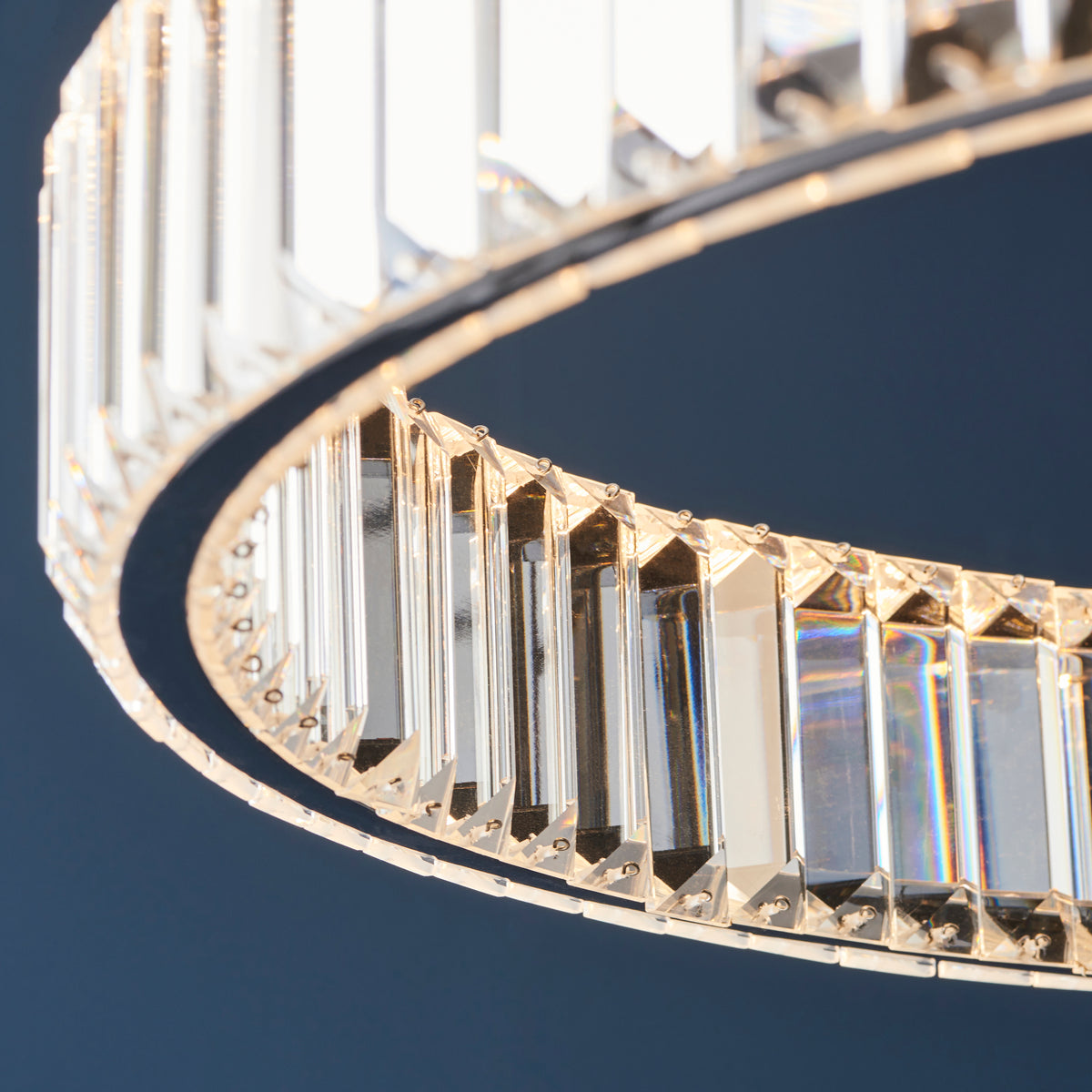 Endon Laguna Pendant Chrome plate & clear crystal