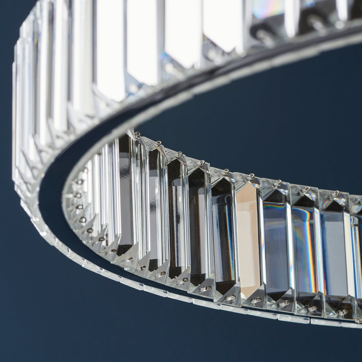 Endon Laguna Pendant Chrome plate & clear crystal
