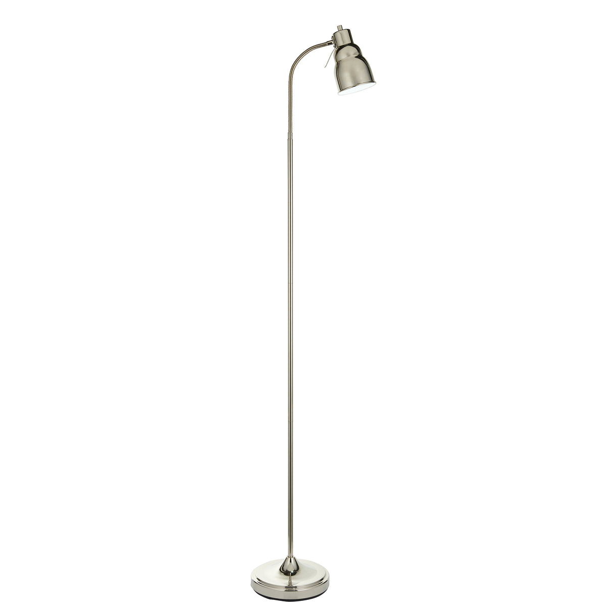 Endon Classic Flexi Reader Floor Lamp Bright nickel