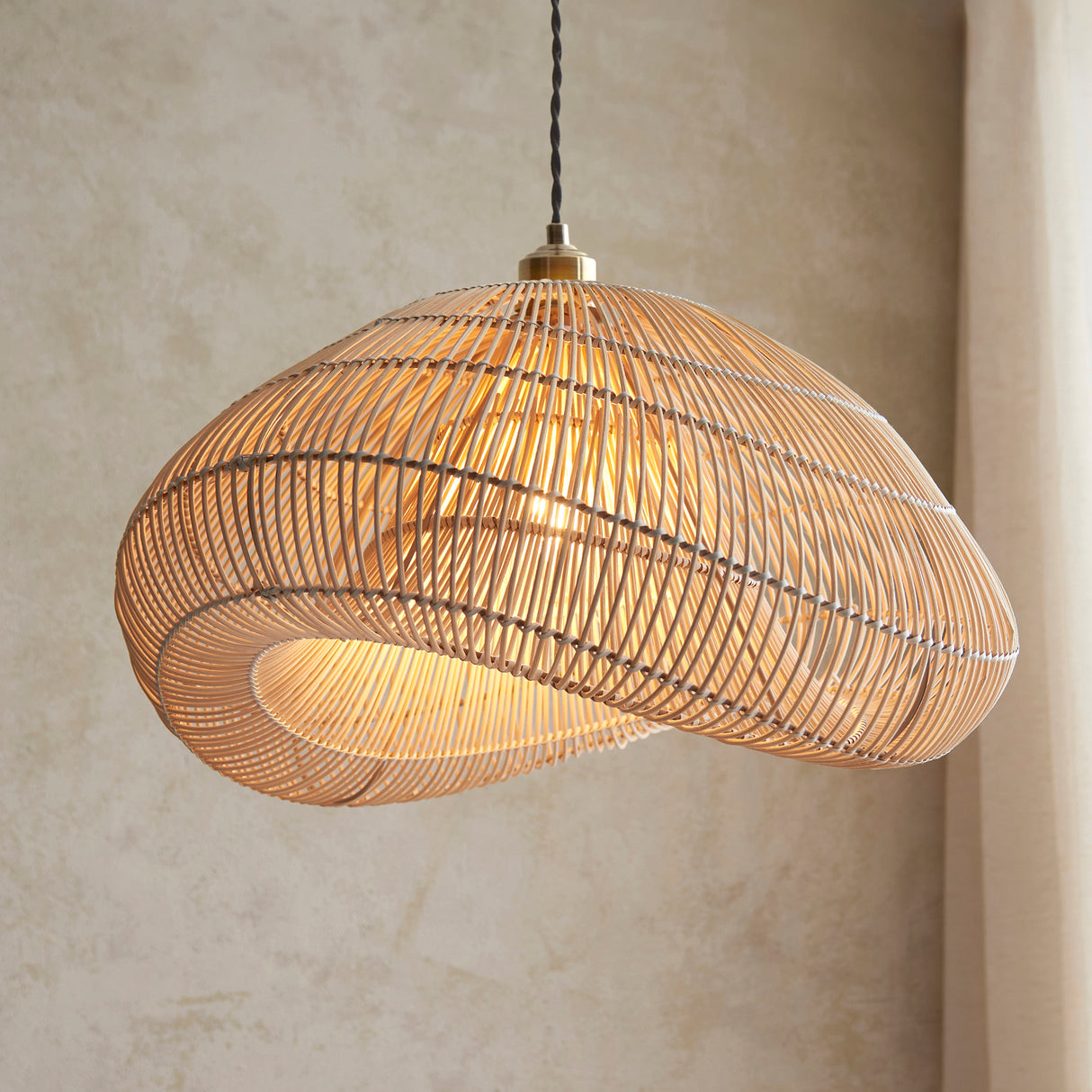 Endon Misra Lampshade Natural Rattan