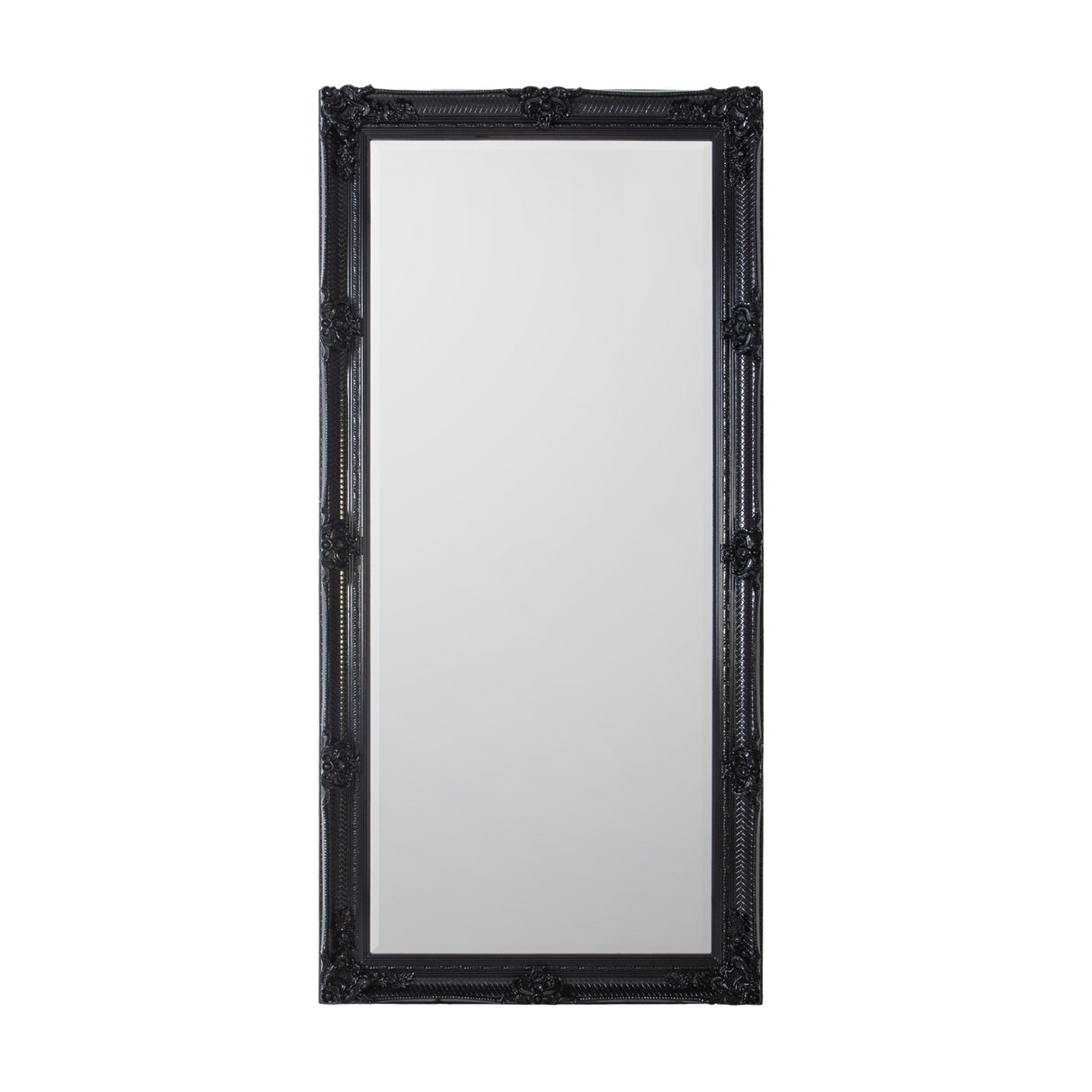 Amos Black wood rectangle leaner mirror – from Amos Lighting + Home