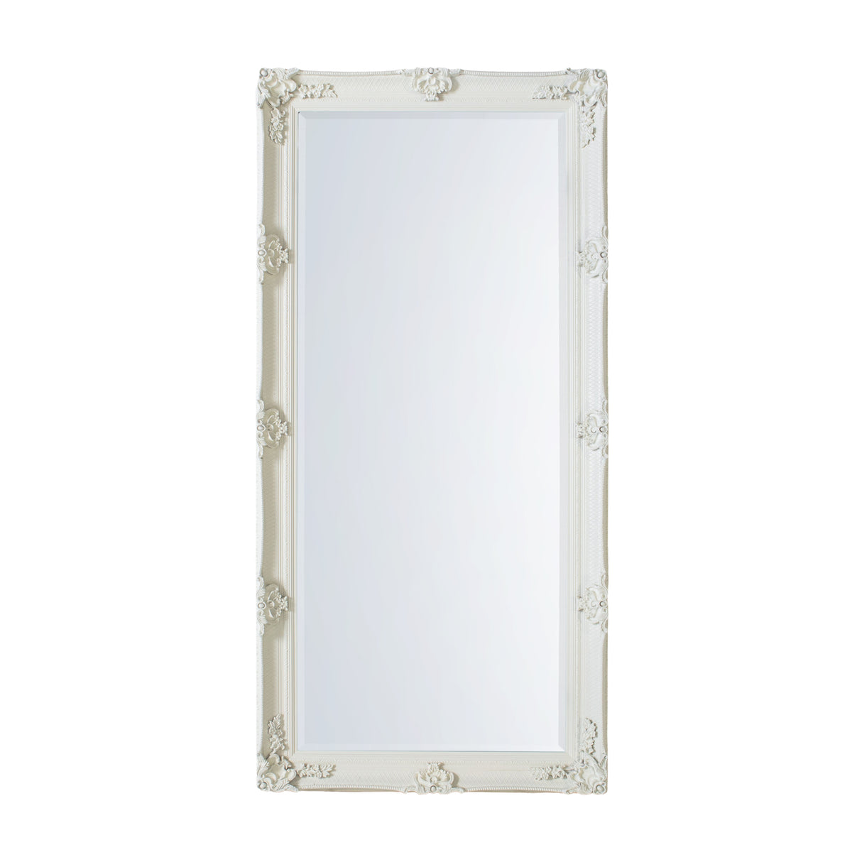 Amos Cream wood rectangle leaner mirror – from Amos Lighting + Home