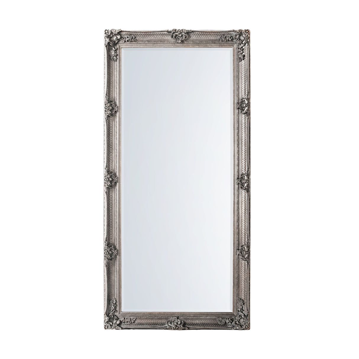 Amos Aged silver wood rectangle leaner mirror – from Amos Lighting + Home