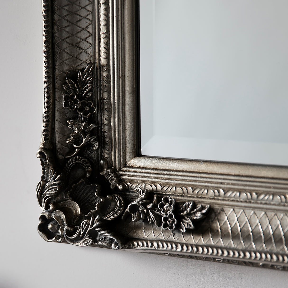 Amos Aged silver wood rectangle leaner mirror – from Amos Lighting + Home