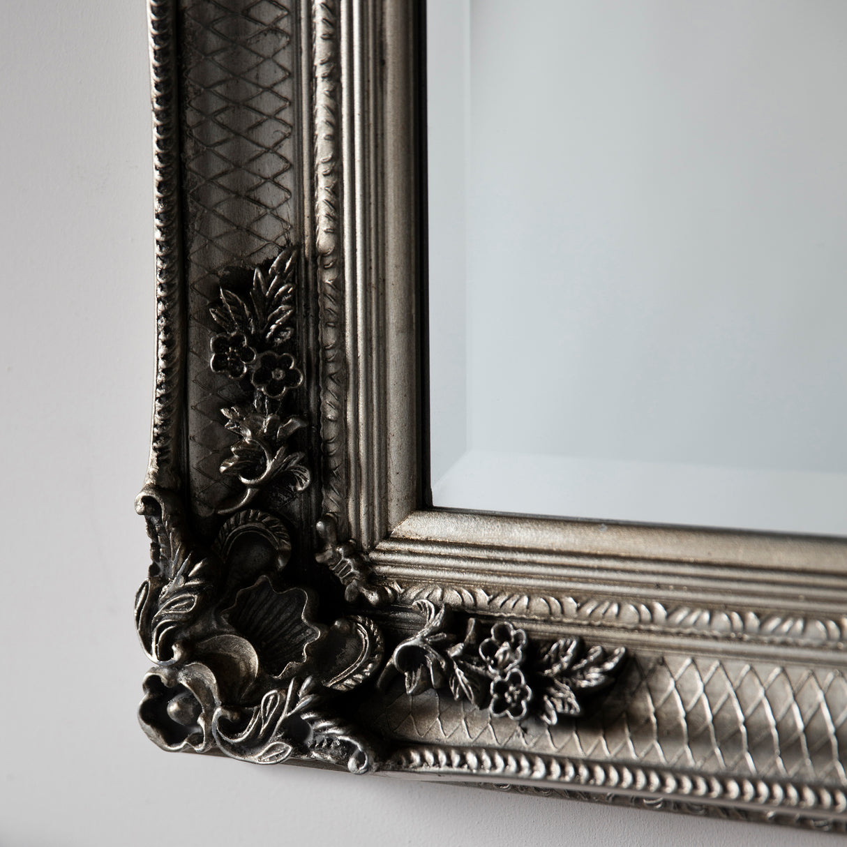 Amos Aged silver wood rectangle mirror – from Amos Lighting + Home