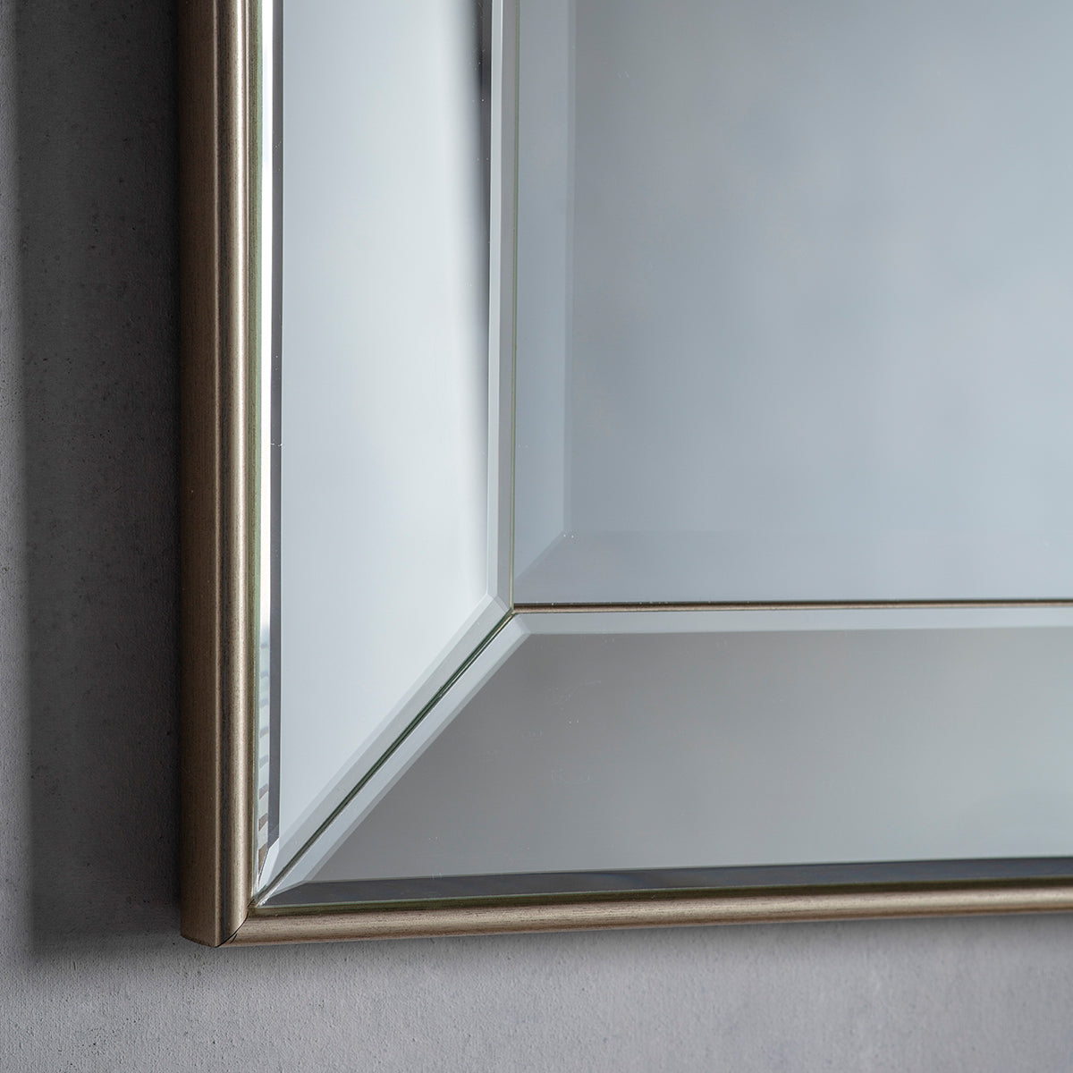 Amos Champagne gold large rectangle mirror – from Amos Lighting + Home