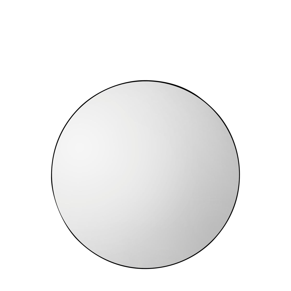 Amos Matt black round mirror – from Amos Lighting + Home