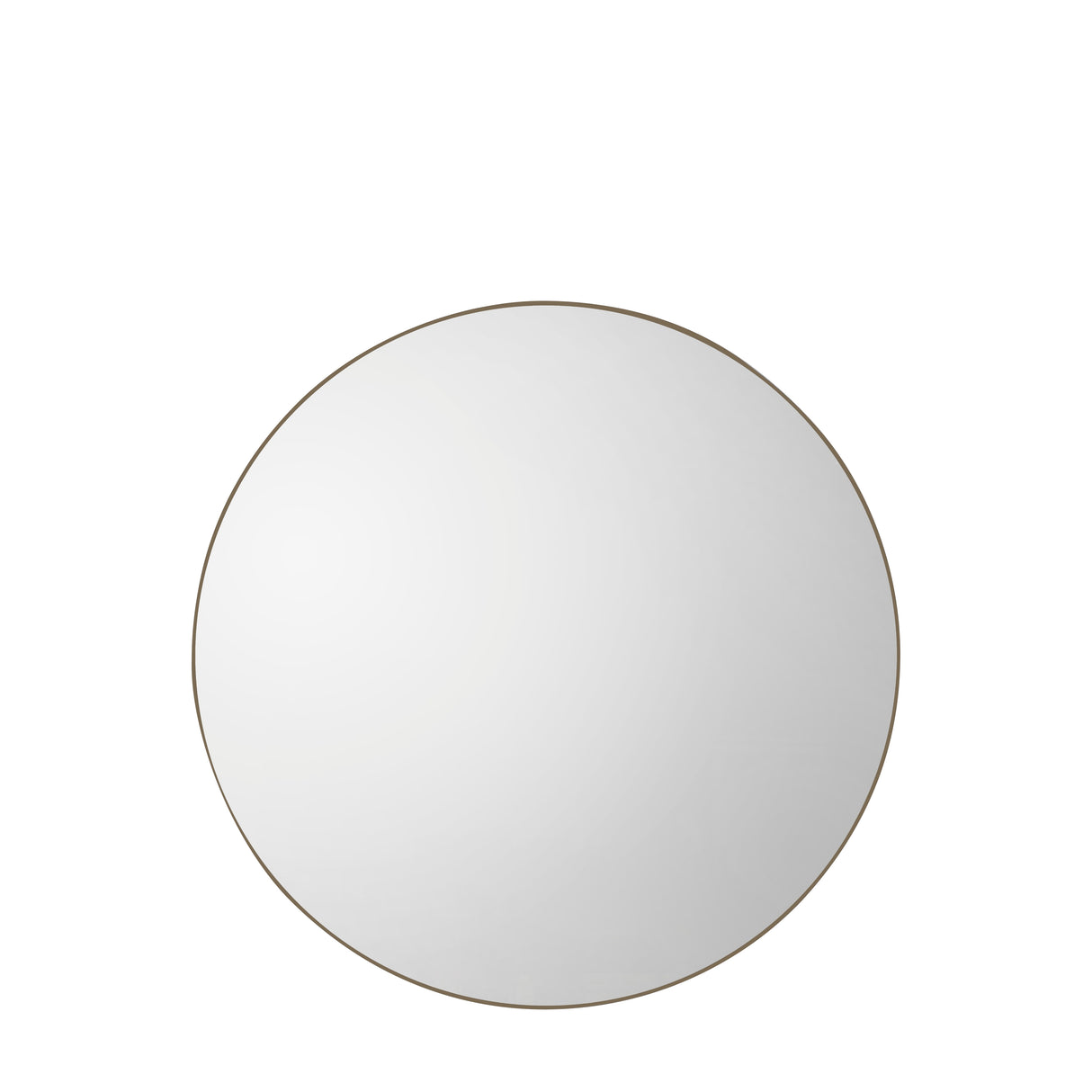 Amos Champagne gold finish round mirror – from Amos Lighting + Home