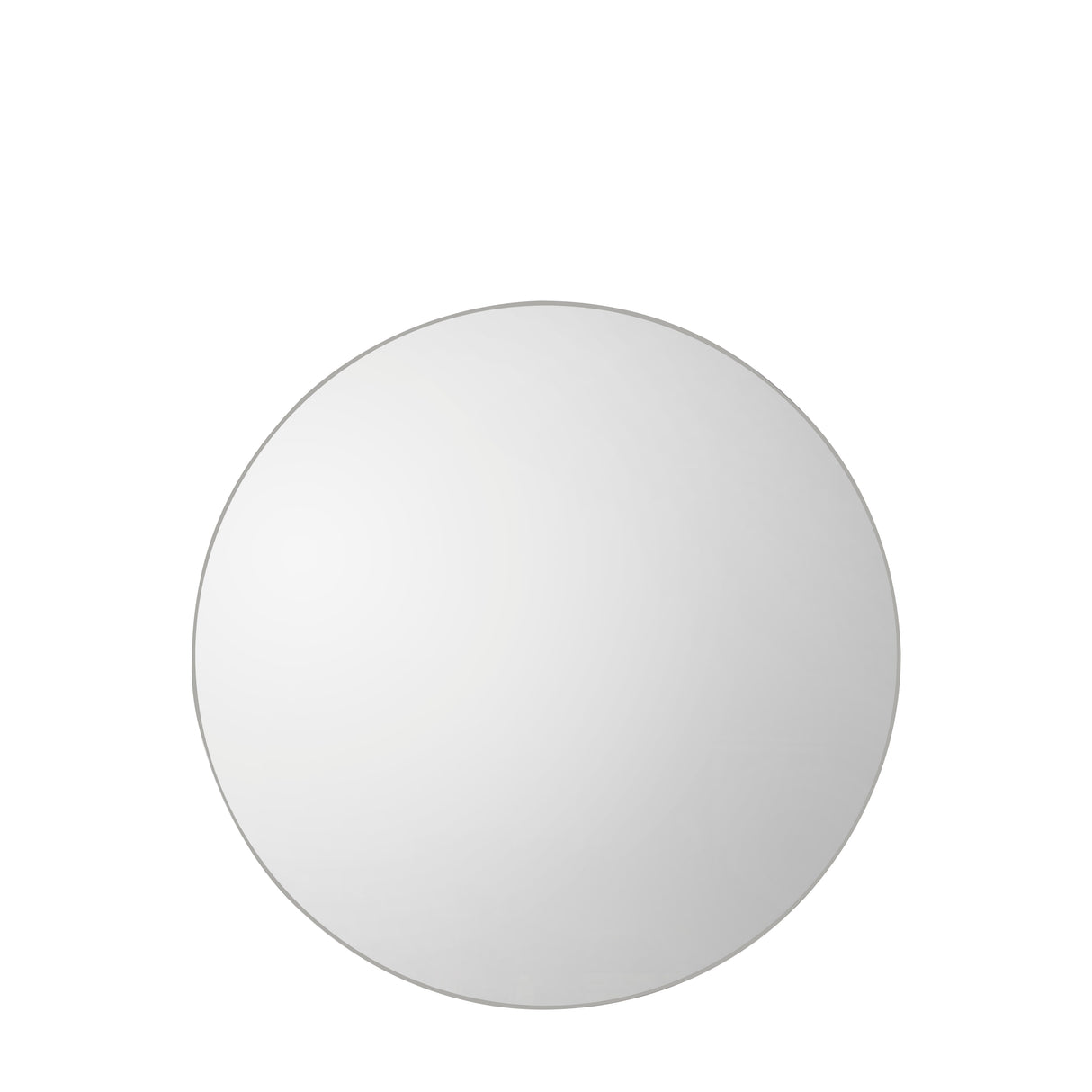 Amos Satin silver round mirror – from Amos Lighting + Home