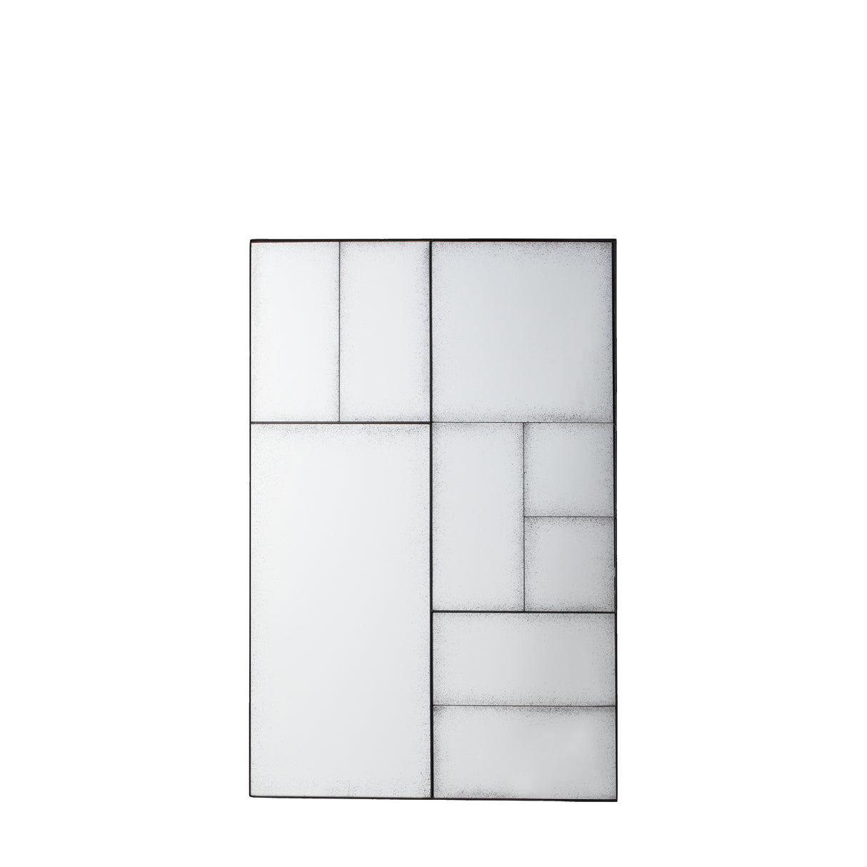 Amos Multi glass panel antique mirror rectangle – from Amos Lighting + Home