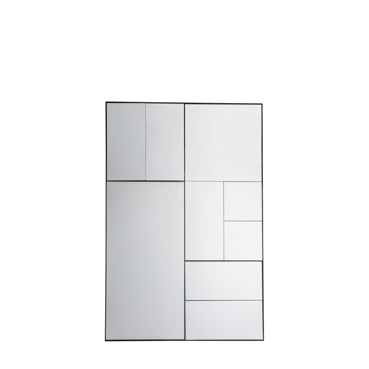 Amos Multi glass panel rectangle mirror – from Amos Lighting + Home