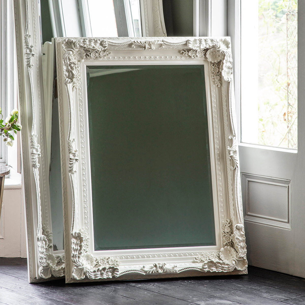 Amos French white medium rectangle mirror – from Amos Lighting + Home