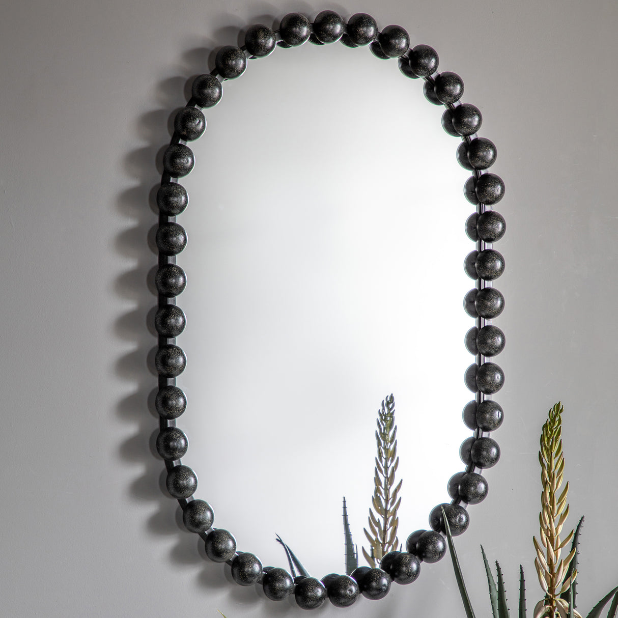 Amos Aged black ellipse mirror – from Amos Lighting + Home