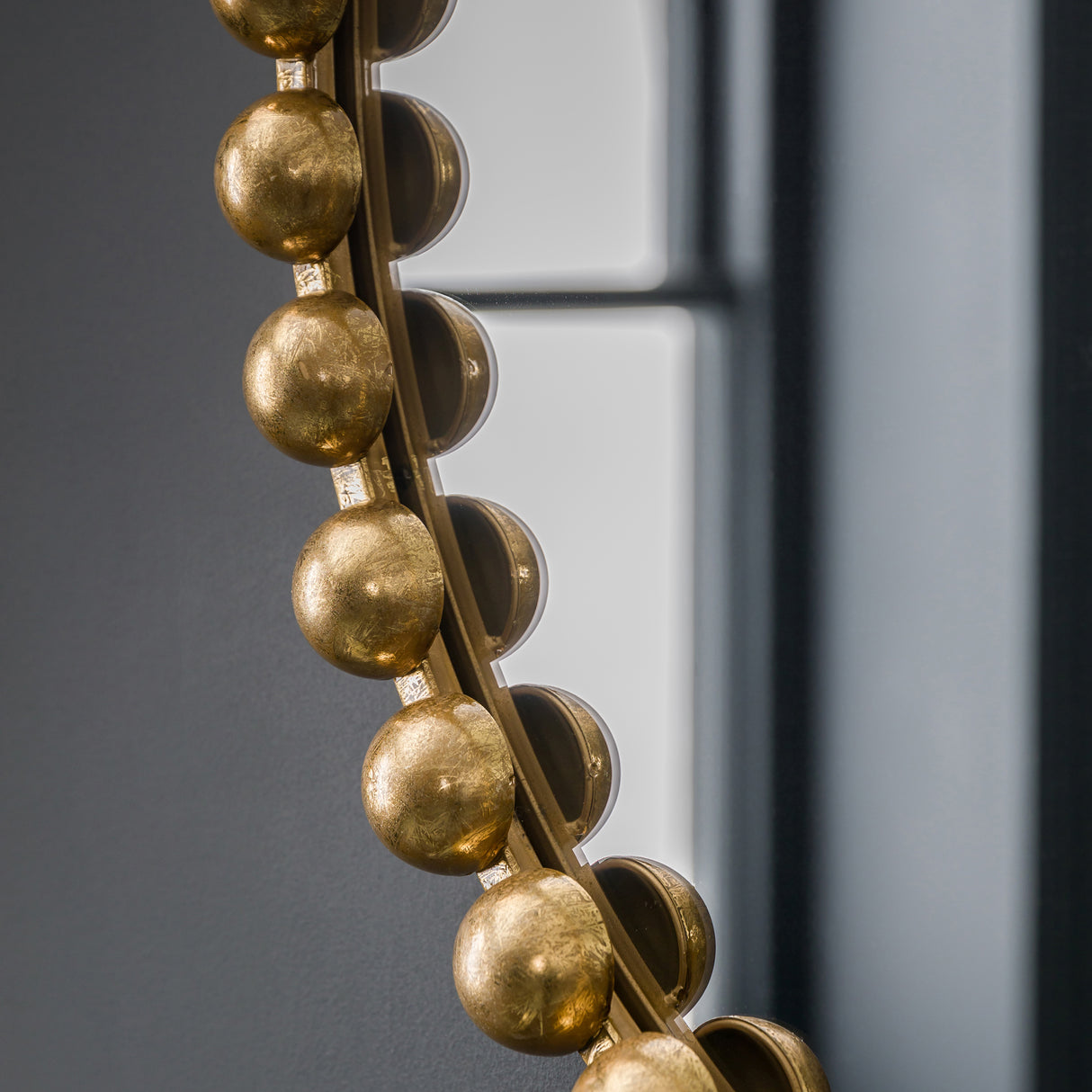 Amos Aged gold round mirror – from Amos Lighting + Home