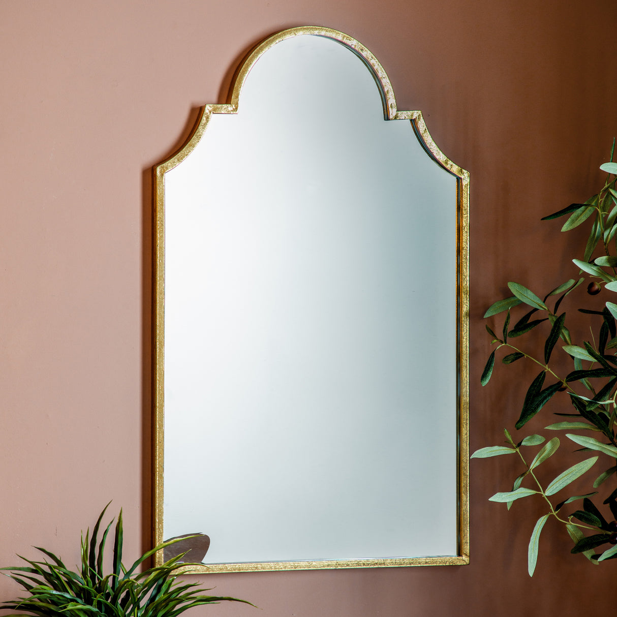 Amos Aged gold arch mirror – from Amos Lighting + Home