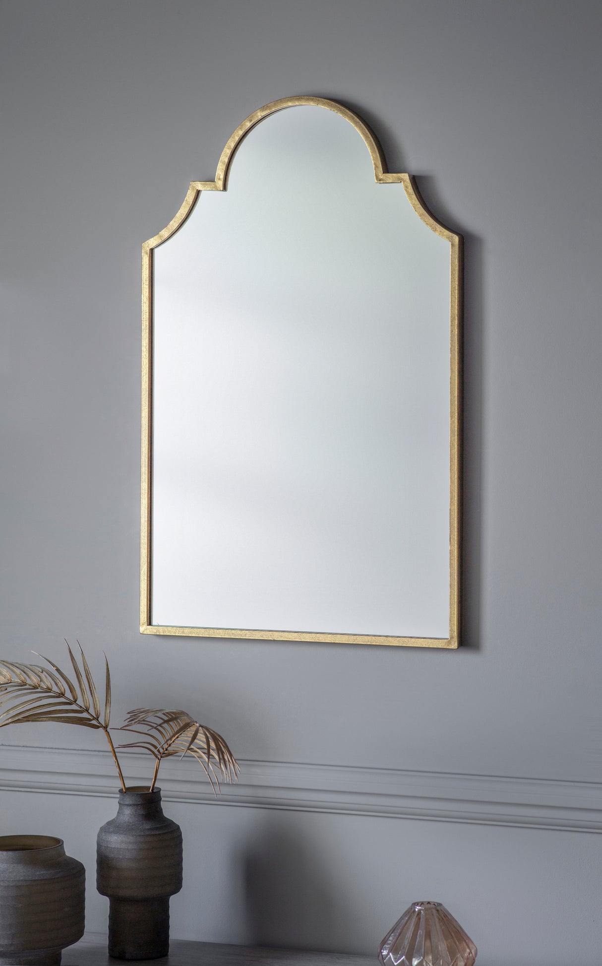 Amos Aged gold arch mirror – from Amos Lighting + Home