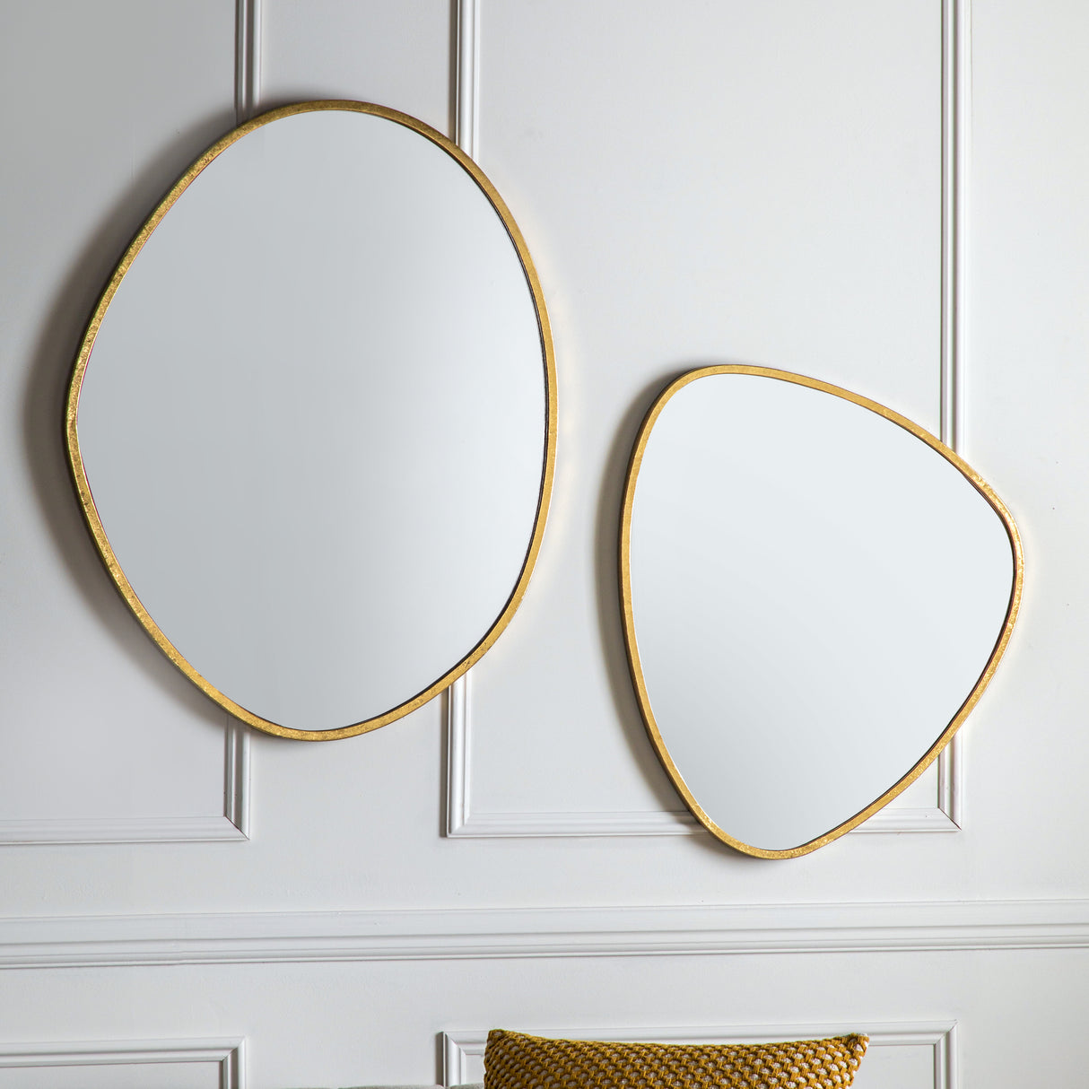 Amos Aged gold oval mirror – from Amos Lighting + Home