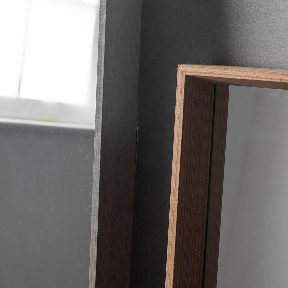 Amos Oak veneer rectangle mirror – from Amos Lighting + Home