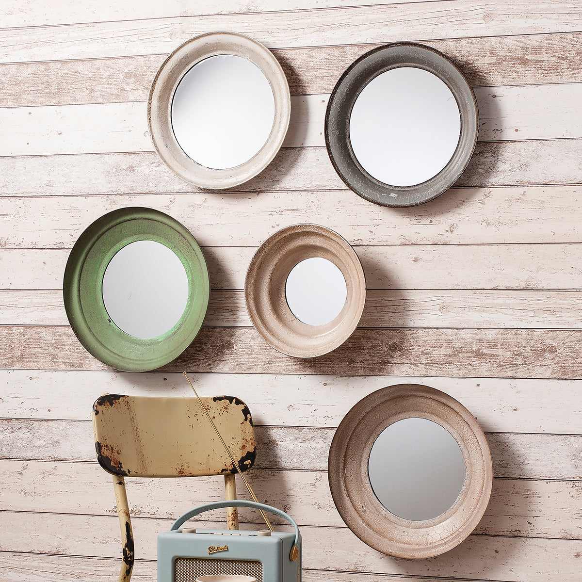 Amos 5 scatter mirror multi colour set – from Amos Lighting + Home