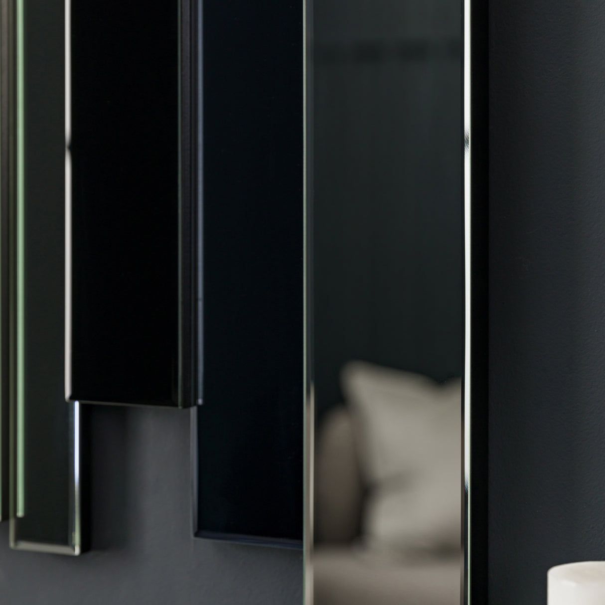 Amos Black smoked glass rectangle mirror – from Amos Lighting + Home