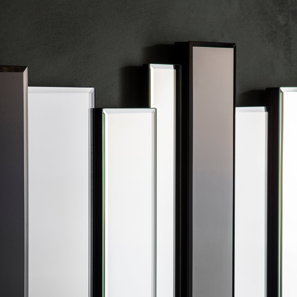 Amos Black smoked glass rectangle mirror – from Amos Lighting + Home