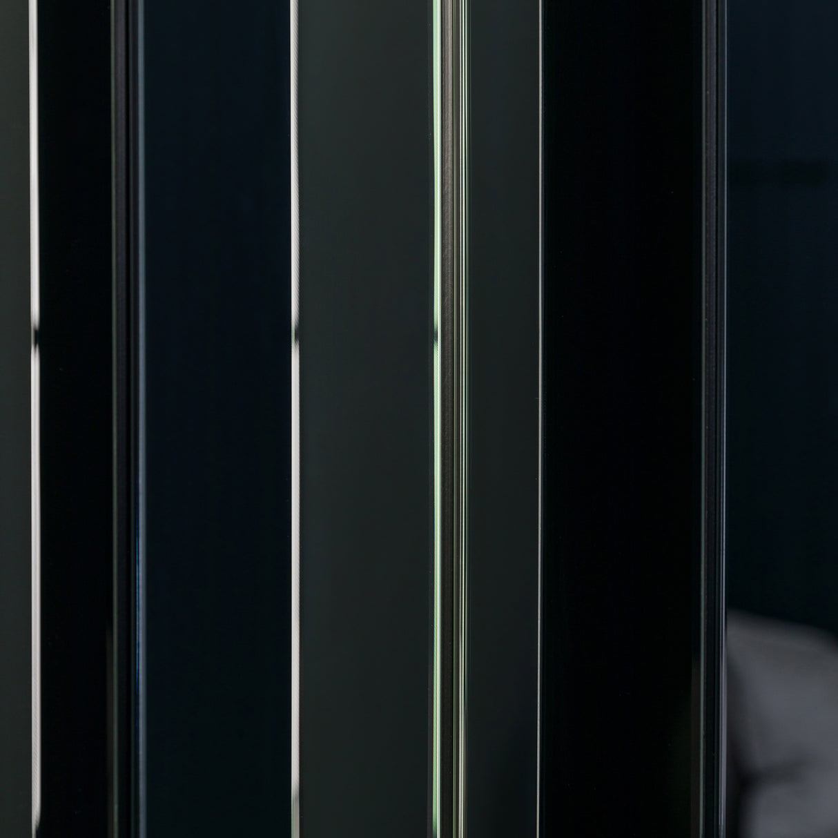 Amos Black smoked glass rectangle mirror – from Amos Lighting + Home