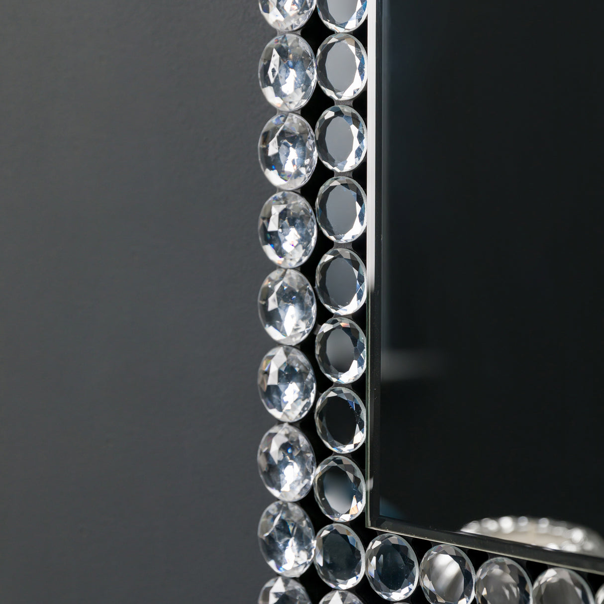 Amos Clear faceted framed rectangle mirror – from Amos Lighting + Home