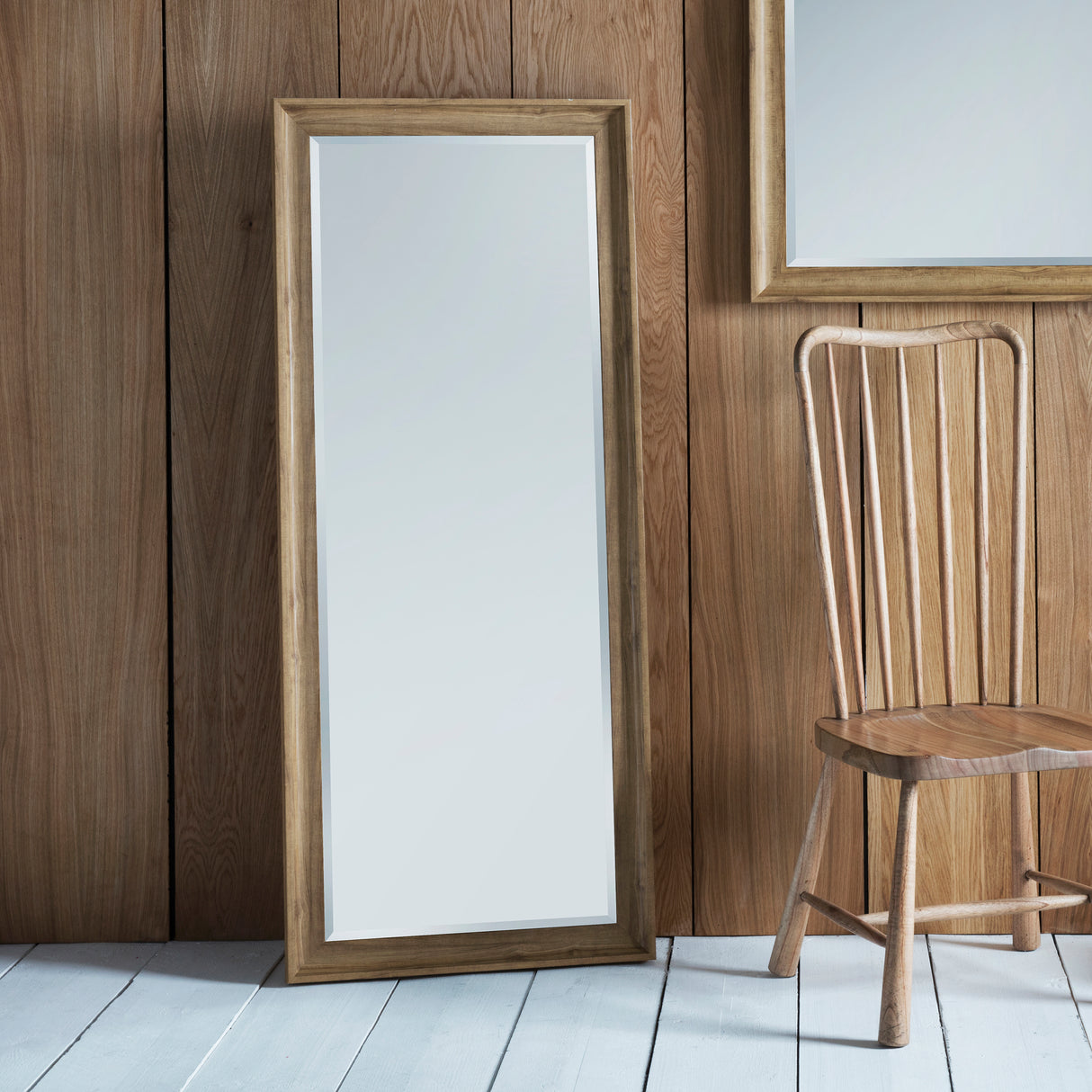 Amos Oak leaner mirror – from Amos Lighting + Home