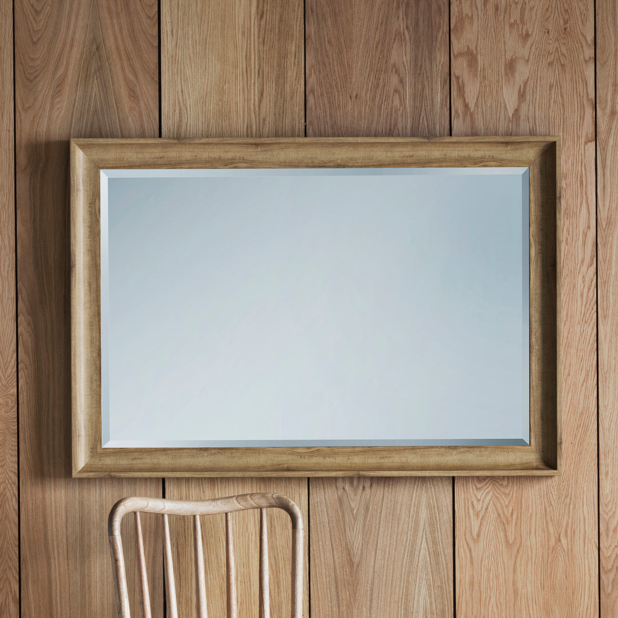 Amos Oak rectangle mirror – from Amos Lighting + Home