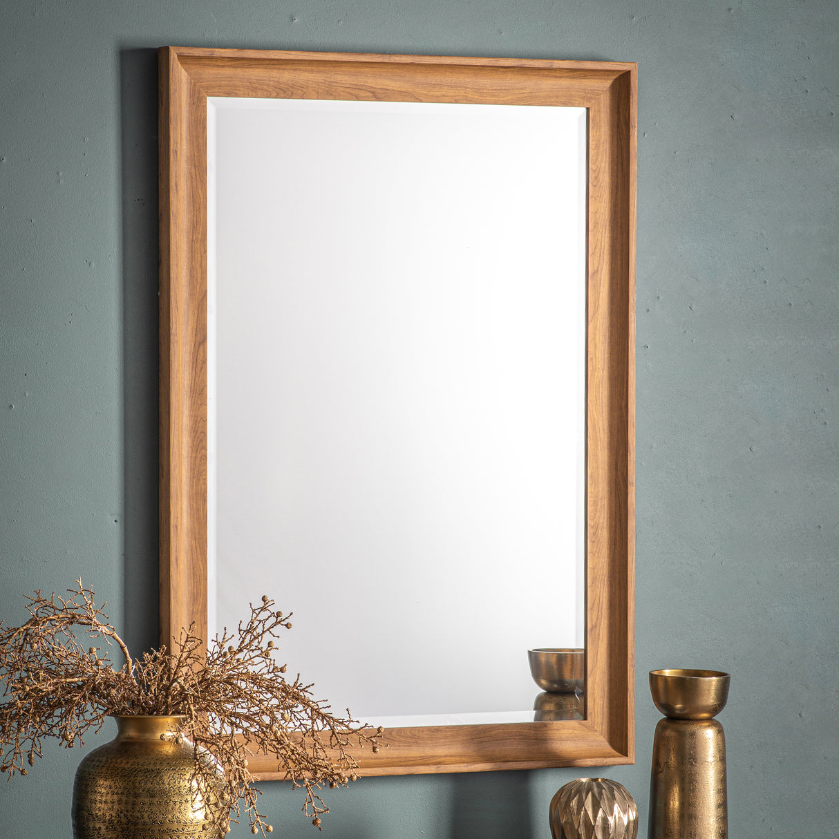 Amos Oak rectangle mirror – from Amos Lighting + Home