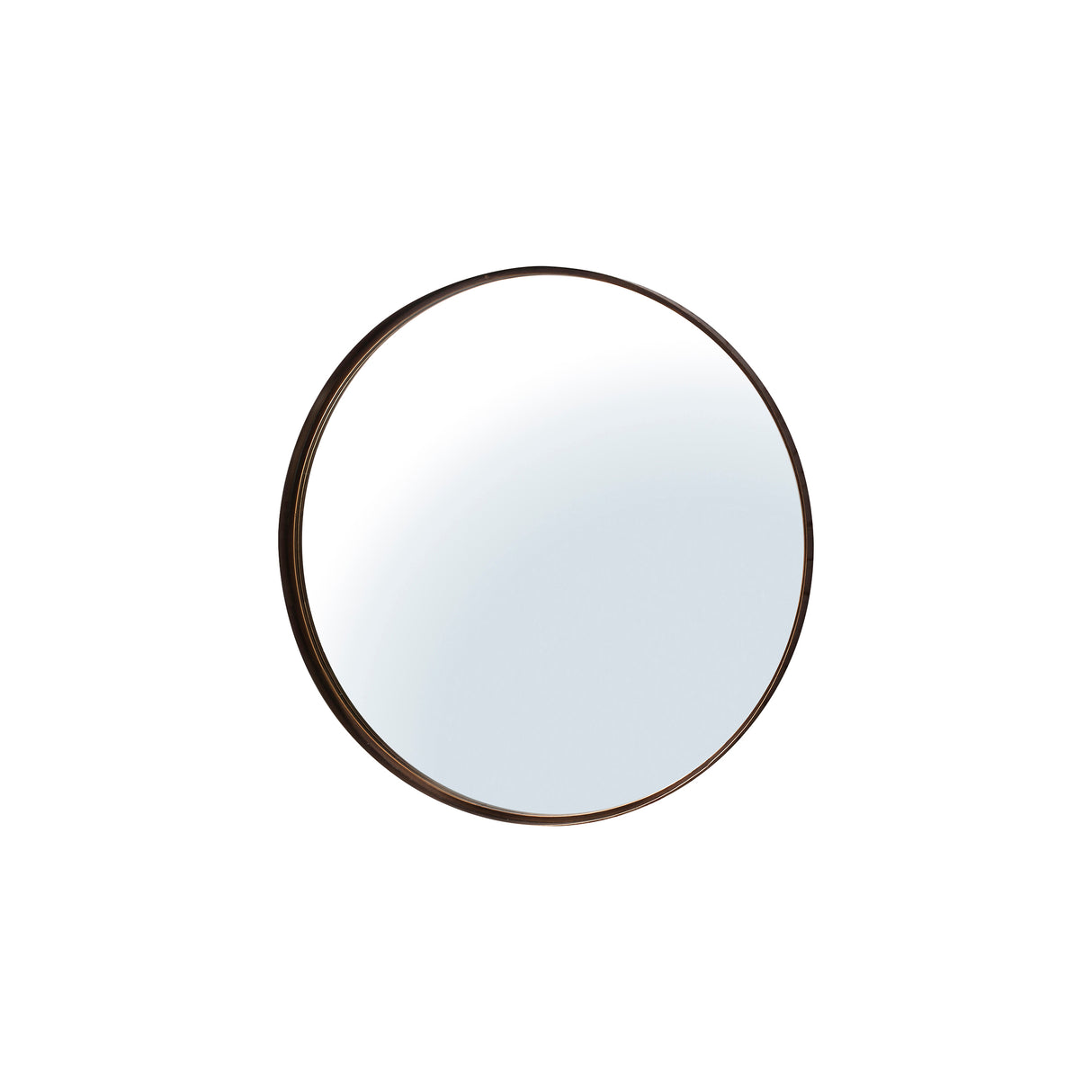 Amos Aged bronze finish round mirror – from Amos Lighting + Home