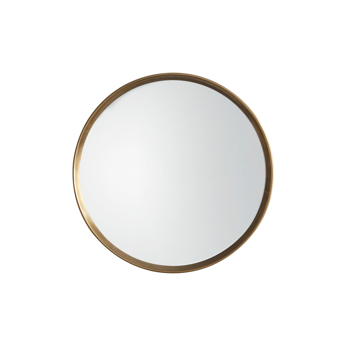Amos Aged gold paint round mirror – from Amos Lighting + Home
